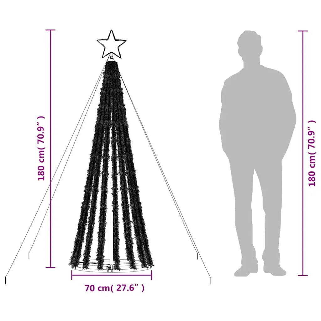 LED Christmas Tree 275 LEDs Warm White 180 cm Price