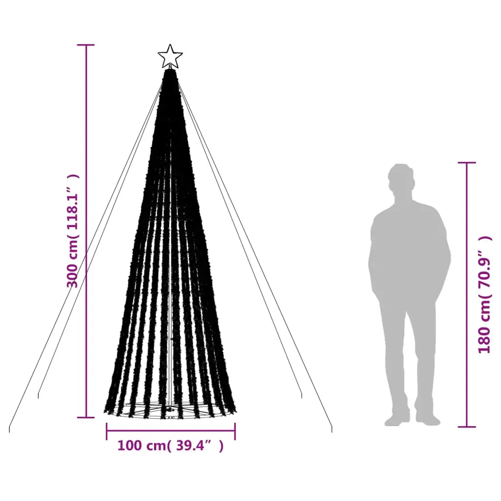 LED Christmas Tree 688 LEDs Warm White 300 cm Price
