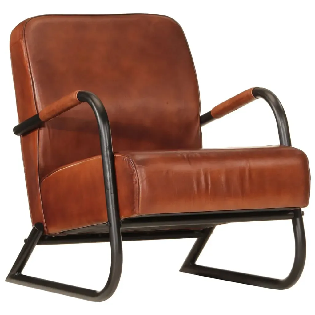 Sofa Chair Brown Real Leather Price