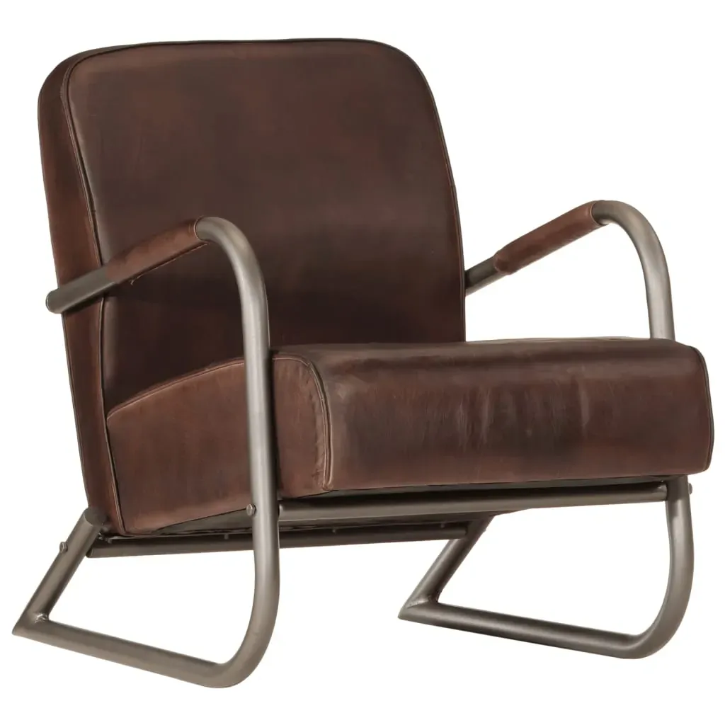 Sofa Chair Brown Real Leather Price