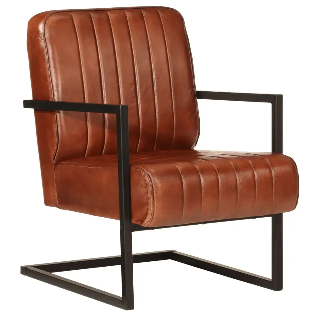 Sofa Chair Brown Real Leather Price