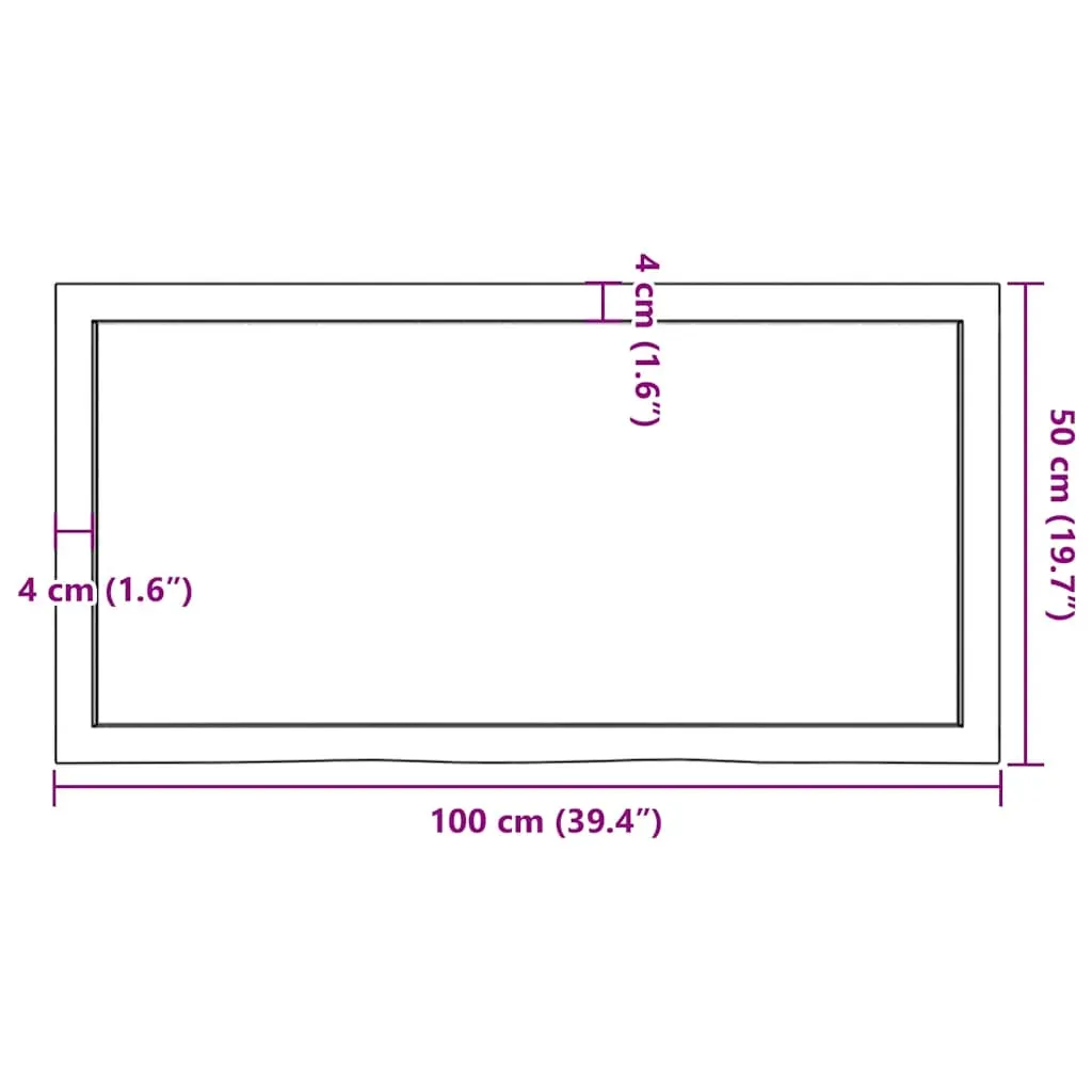 Wall Shelf Light Brown 100x50x(2-6) cm Treated Solid Wood Oak Price