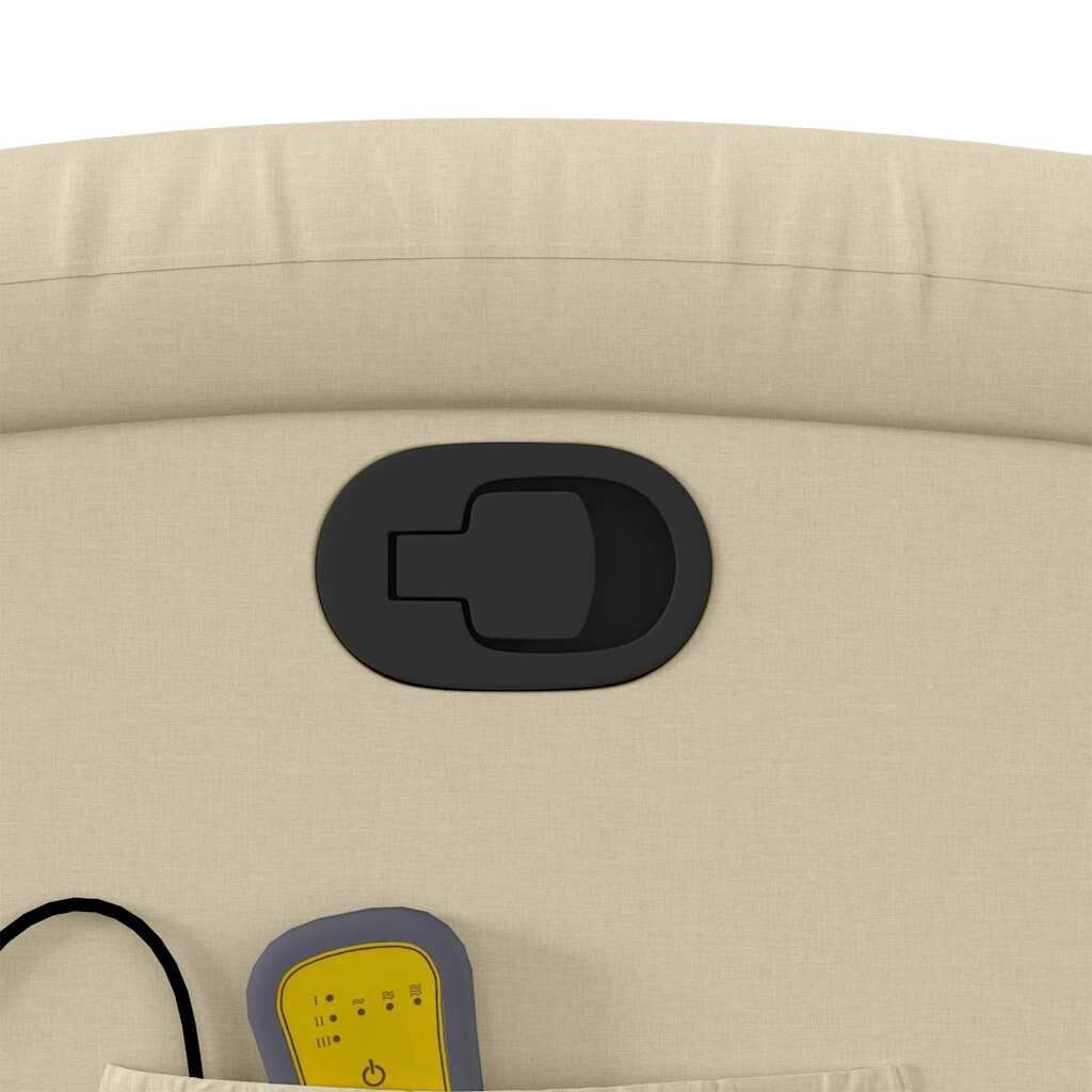 Massage Recliner Chair Cream Fabric Price