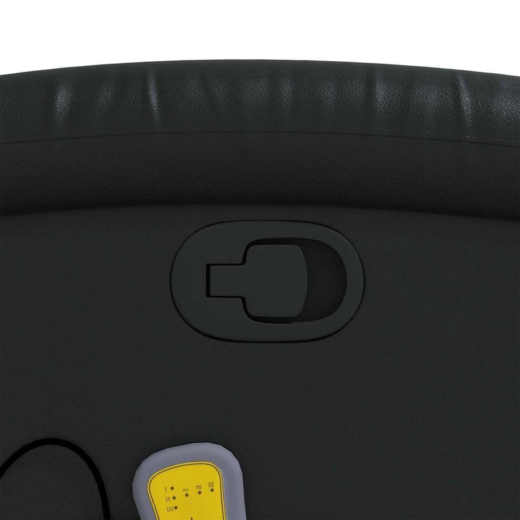 Massage Recliner Chair Black Faux Leather Price