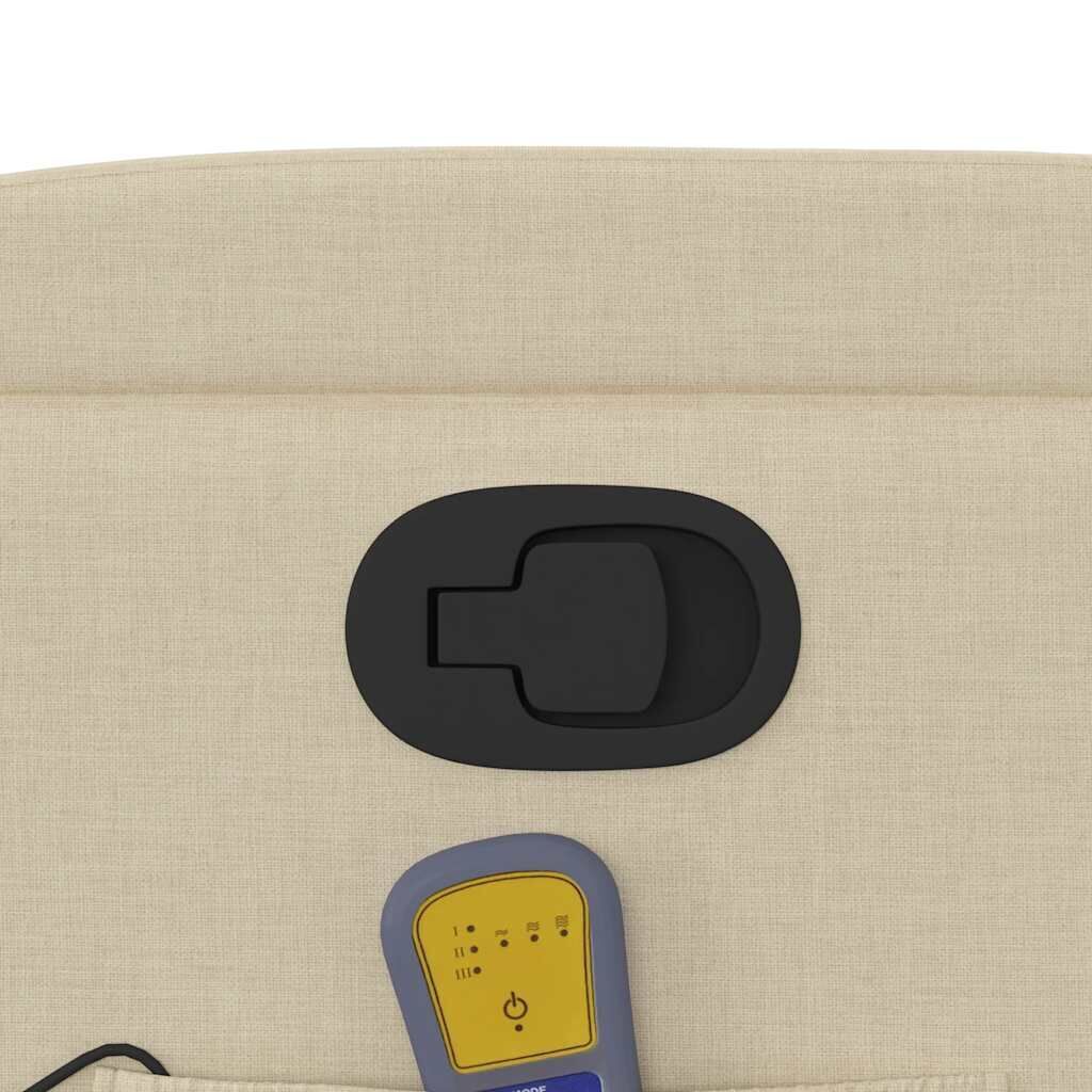 Massage Recliner Chair Cream Fabric Price