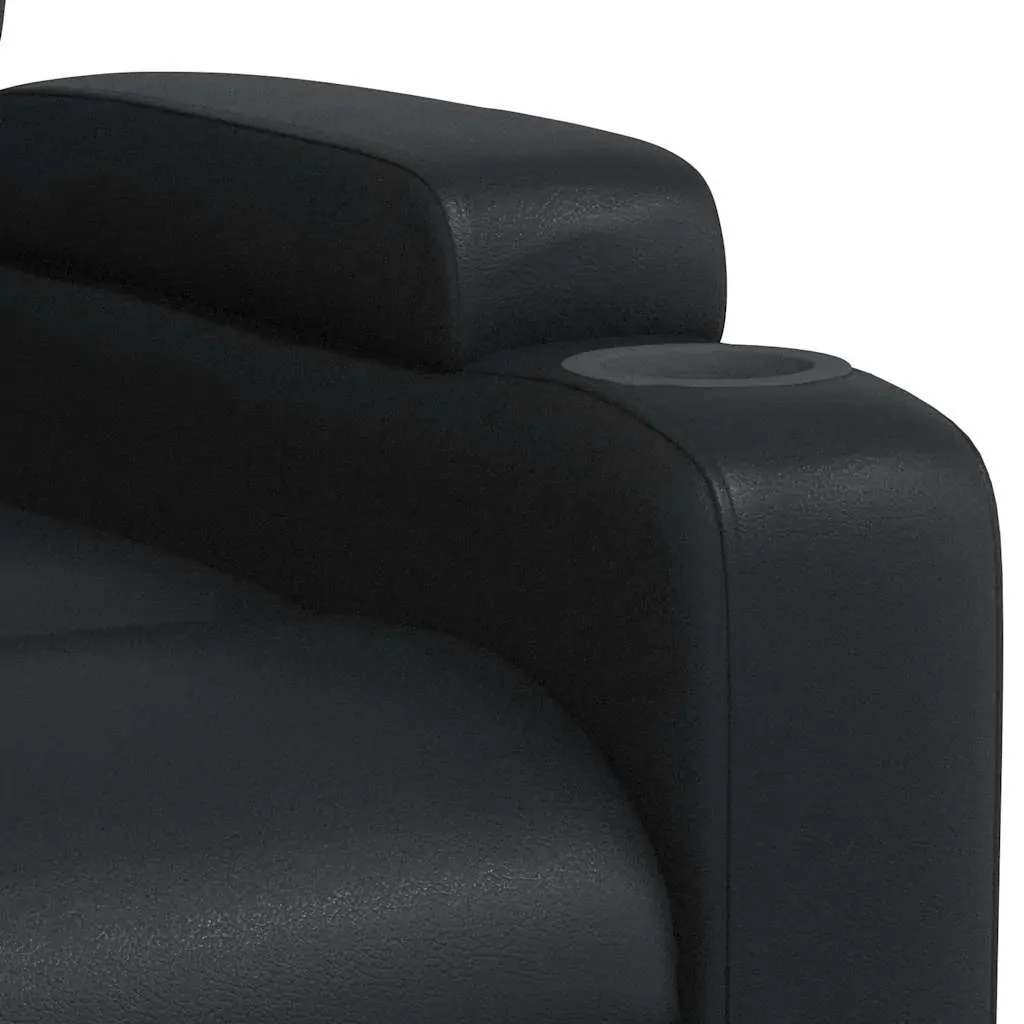 Massage Recliner Chair Black Faux Leather Price