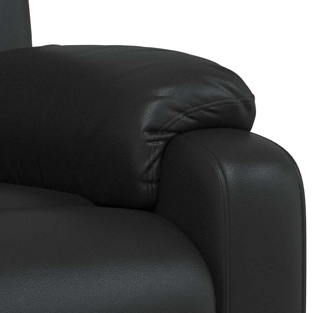 Massage Recliner Chair Black Faux Leather Price