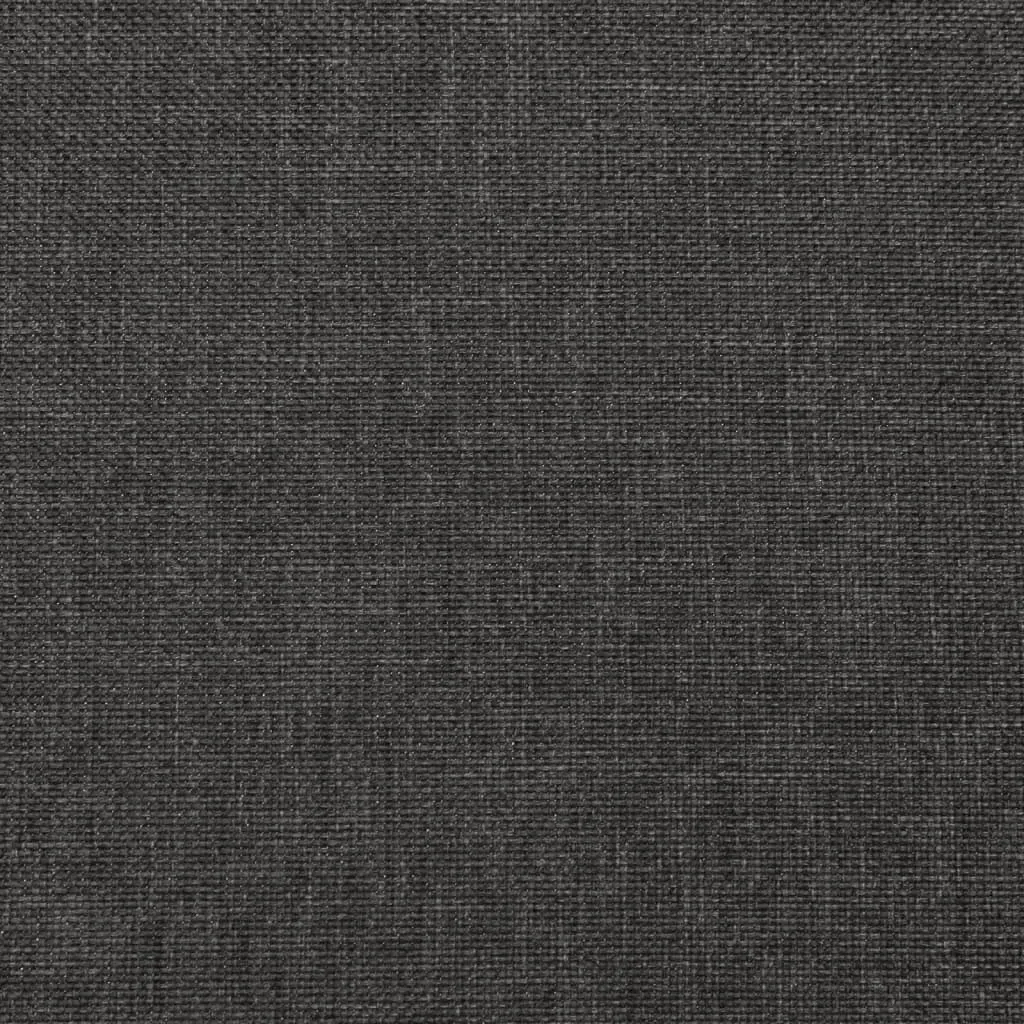 2-Seater Sofa Bed with Two Pillows Dark Grey Fabric Price
