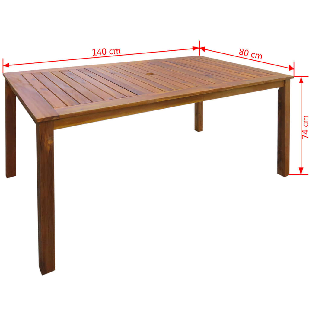 7 Piece Outdoor Dining Set Solid Acacia Wood Price