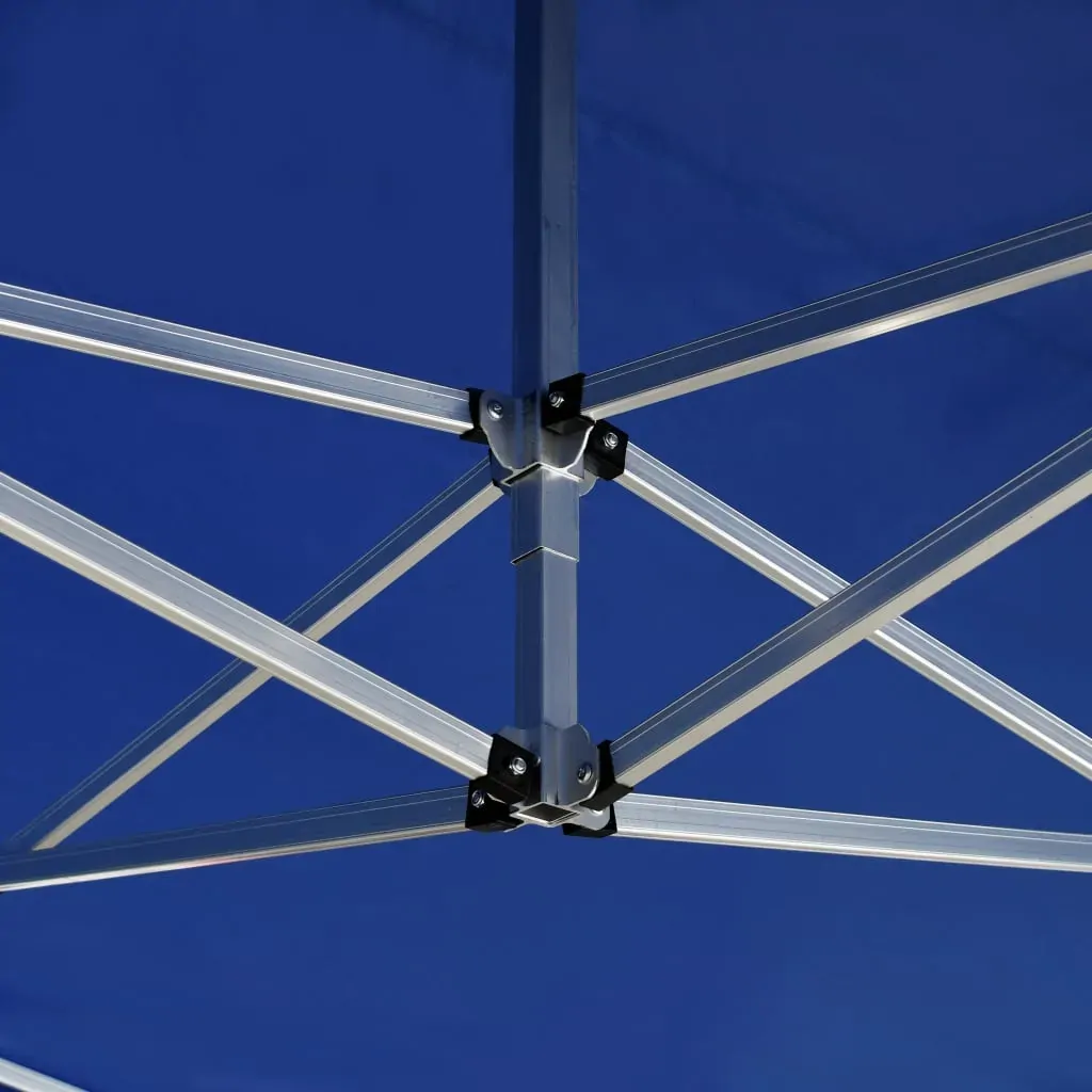 Professional Folding Party Tent with Walls Aluminium 4.5x3 m Blue Price