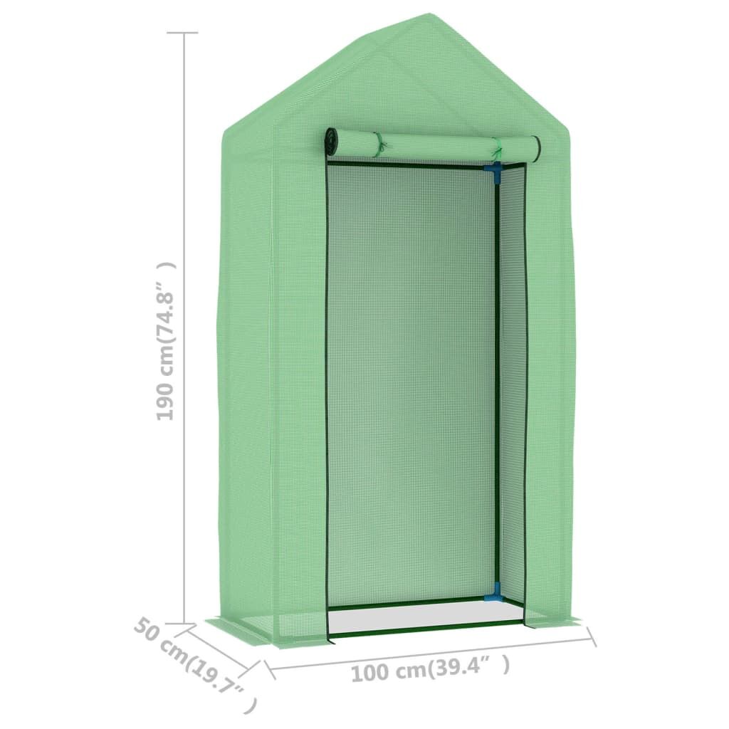 Greenhouse with Steel Frame 0.5 m² 1x0.5x1.9 m Price