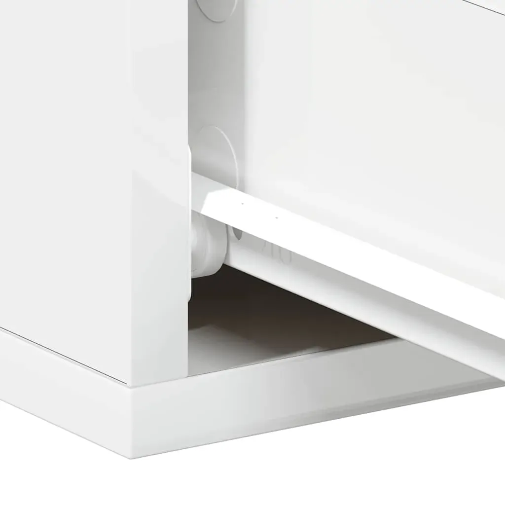 Floating Nightstand High Gloss White 40x30x15 cm Engineered Wood Price