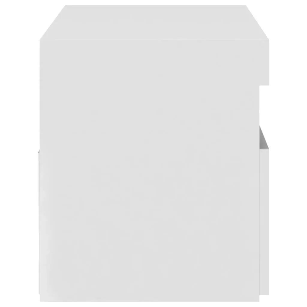 TV Cabinet with LED Lights High Gloss White 75x35x40 cm Price