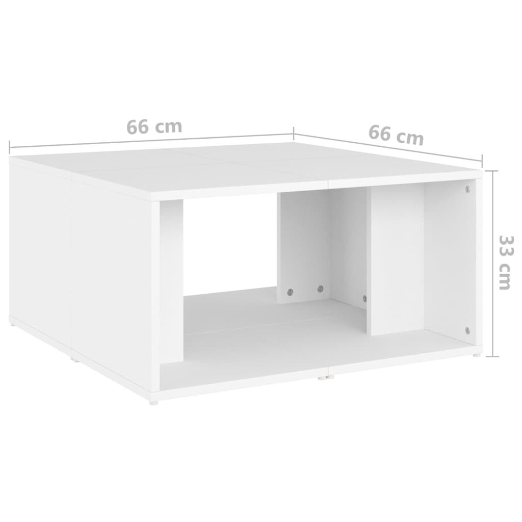 Coffee Tables 4 pcs White 33x33x33 cm Engineered Wood Price