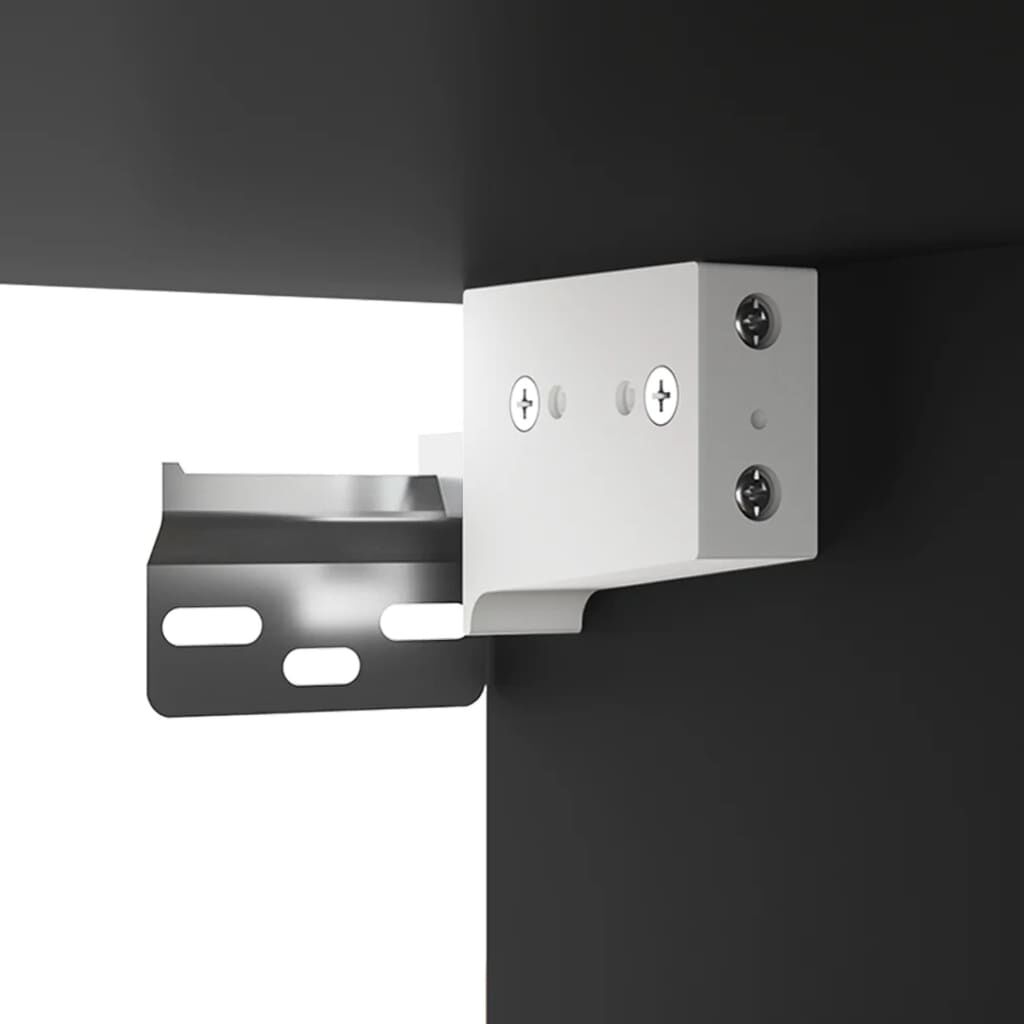 Mirror Cabinet with LED Black 76x15x55 cm Price