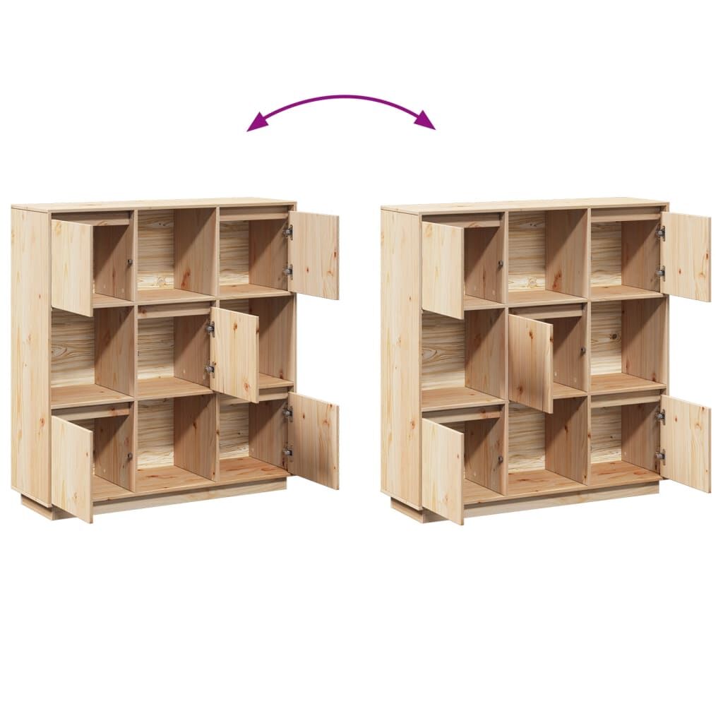 Highboard 110.5x35x117 cm Solid Wood Pine Price