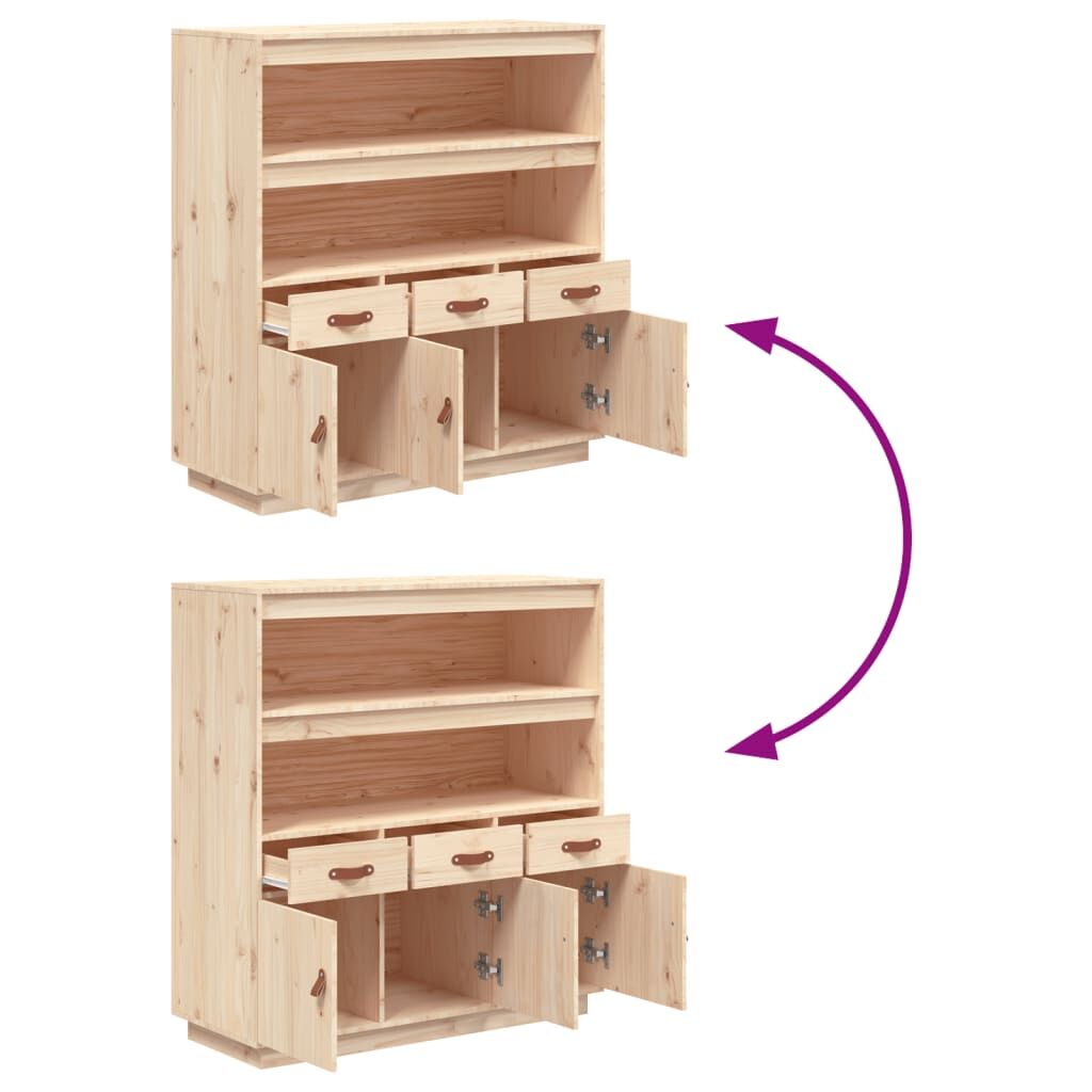 Highboard 100x40x108.5 cm Solid Wood Pine Price