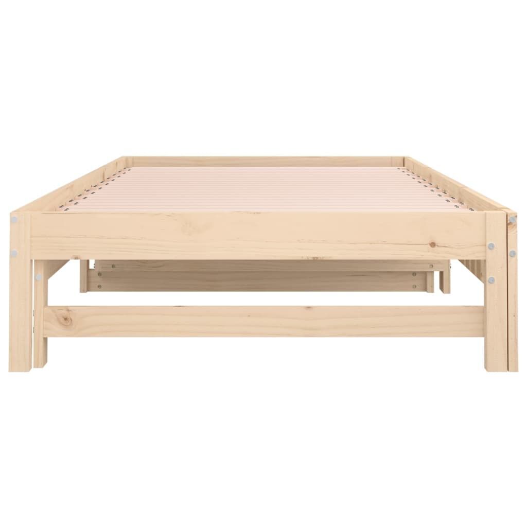 Pull-out Day Bed 2x(92x187) cm Solid Wood Pine Price
