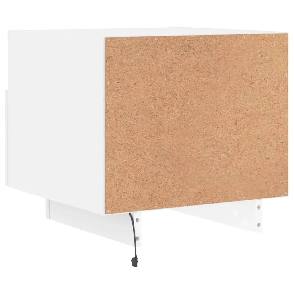 Bedside Cabinets with LED Lights 2 pcs White 40x39x37 cm Price