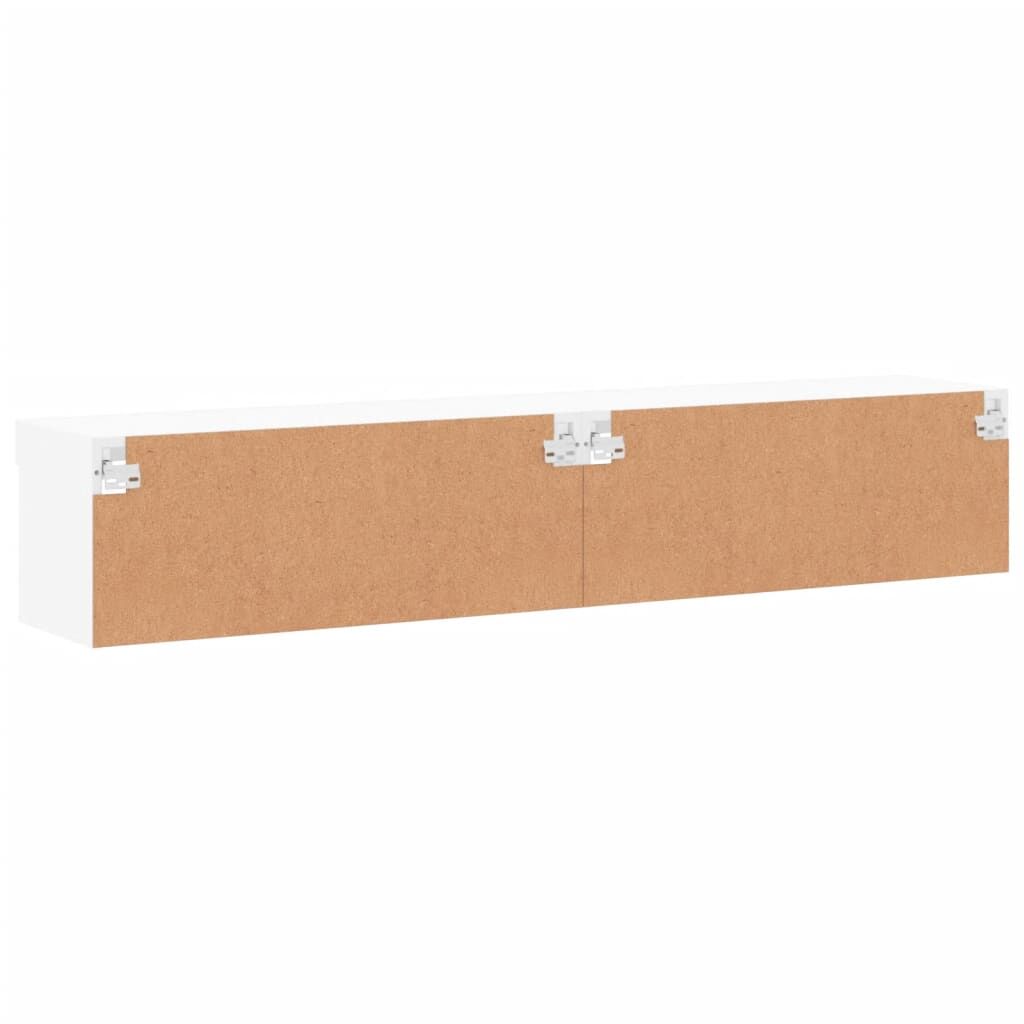 TV Cabinets with LED Lights 2 pcs White 80x30x30 cm Price