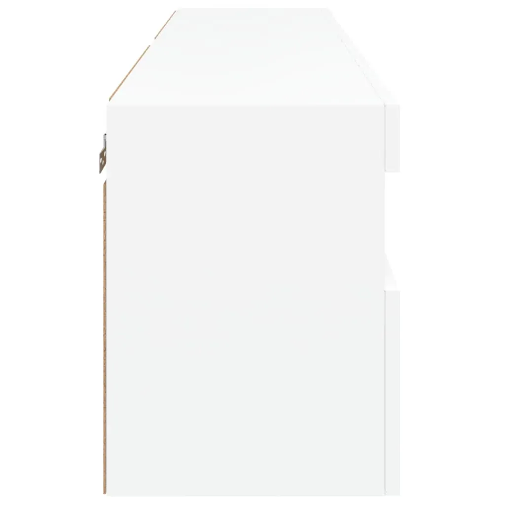 TV Wall Cabinets with LED Lights 2 pcs White 60x30x40 cm Price