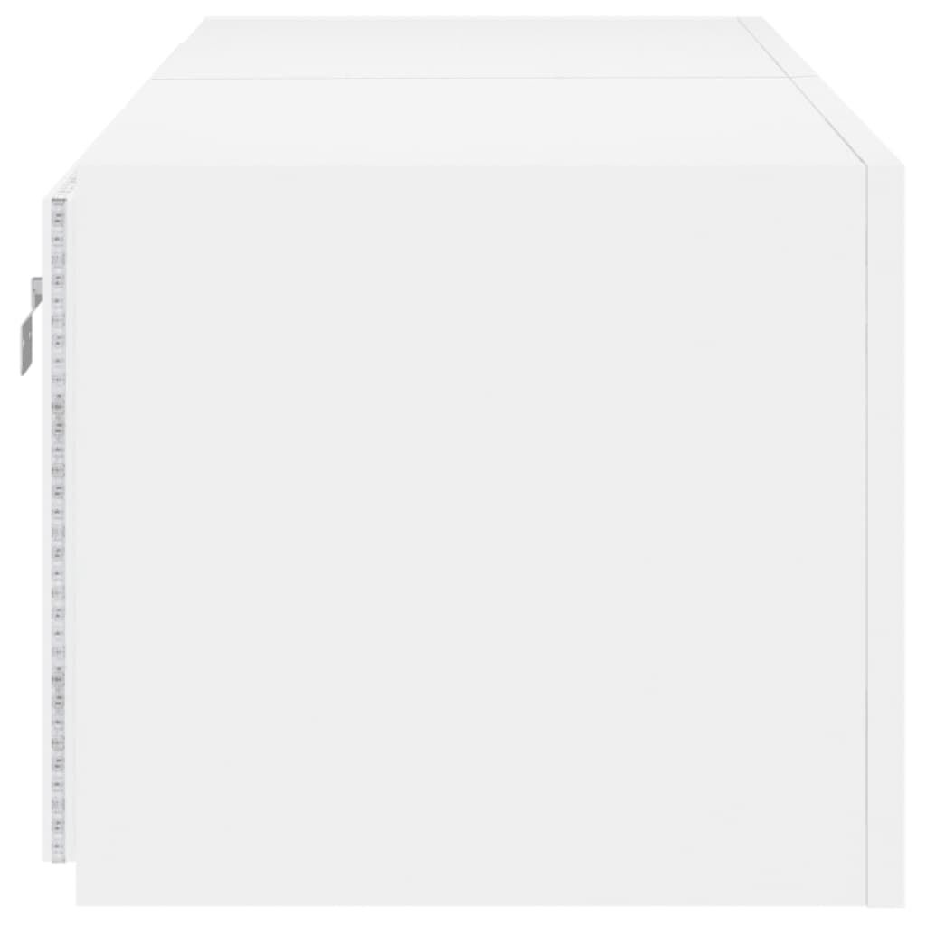 TV Wall Cabinets with LED Lights 2 pcs White 60x35x31 cm Price