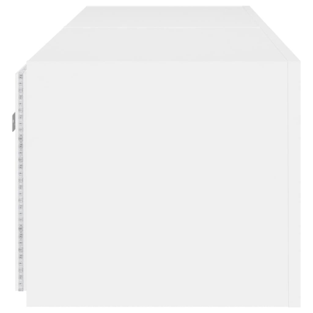 TV Wall Cabinets with LED Lights 2 pcs White 80x35x31 cm Price