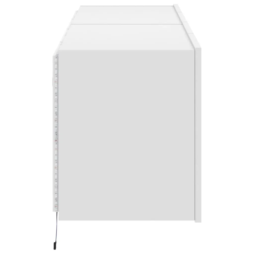 TV Wall Cabinets with LED Lights 2 pcs White 60x35x41 cm Price