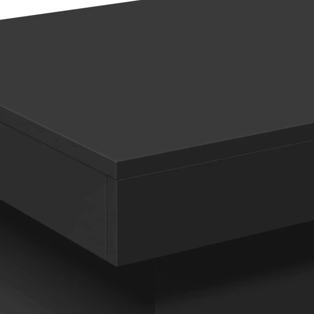 Coffee Table with LED Lights Black 50x50x40 cm Price