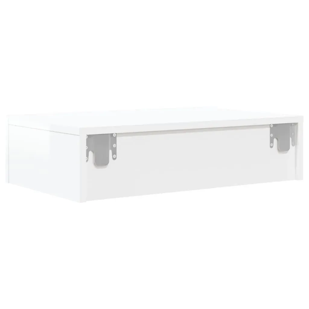 TV Cabinet with LED Lights High Gloss White 60x35x15.5 cm Price