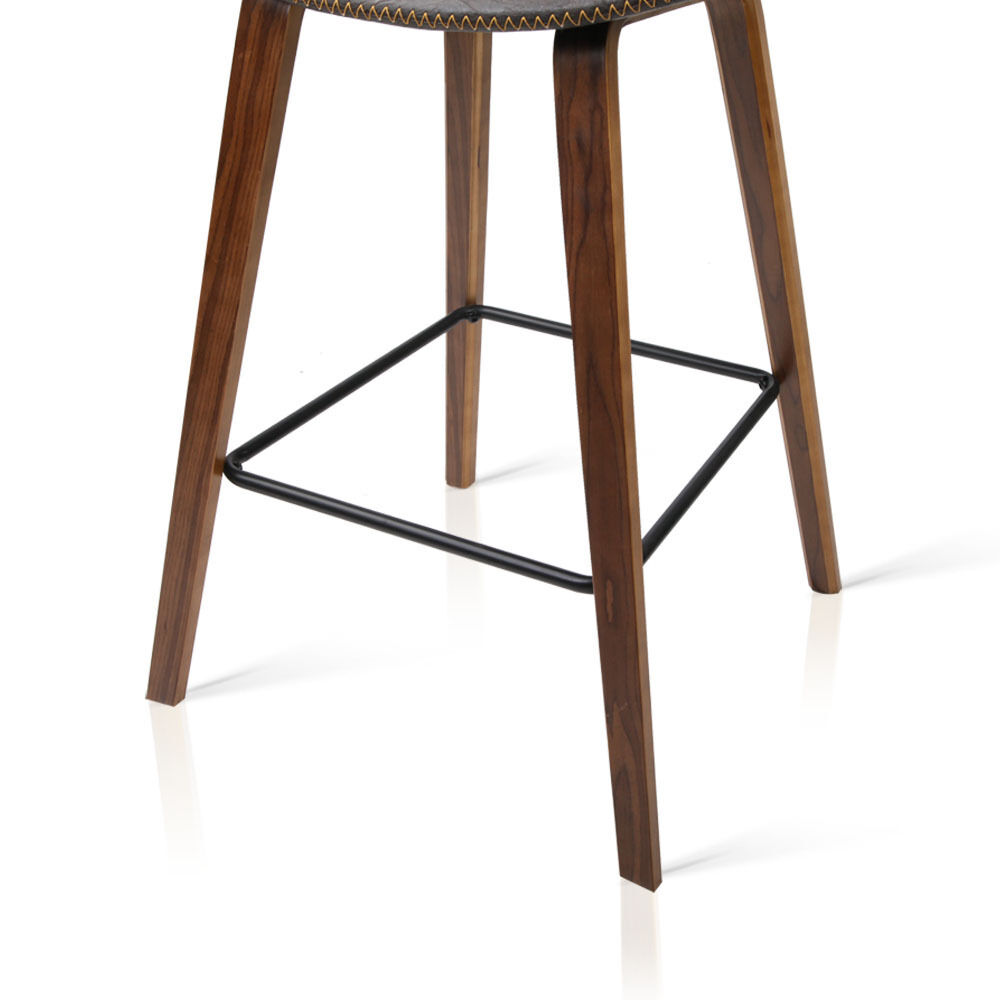 Bar Stools Kitchen Counter Barstools Leather Wooden Chairs x2 Price