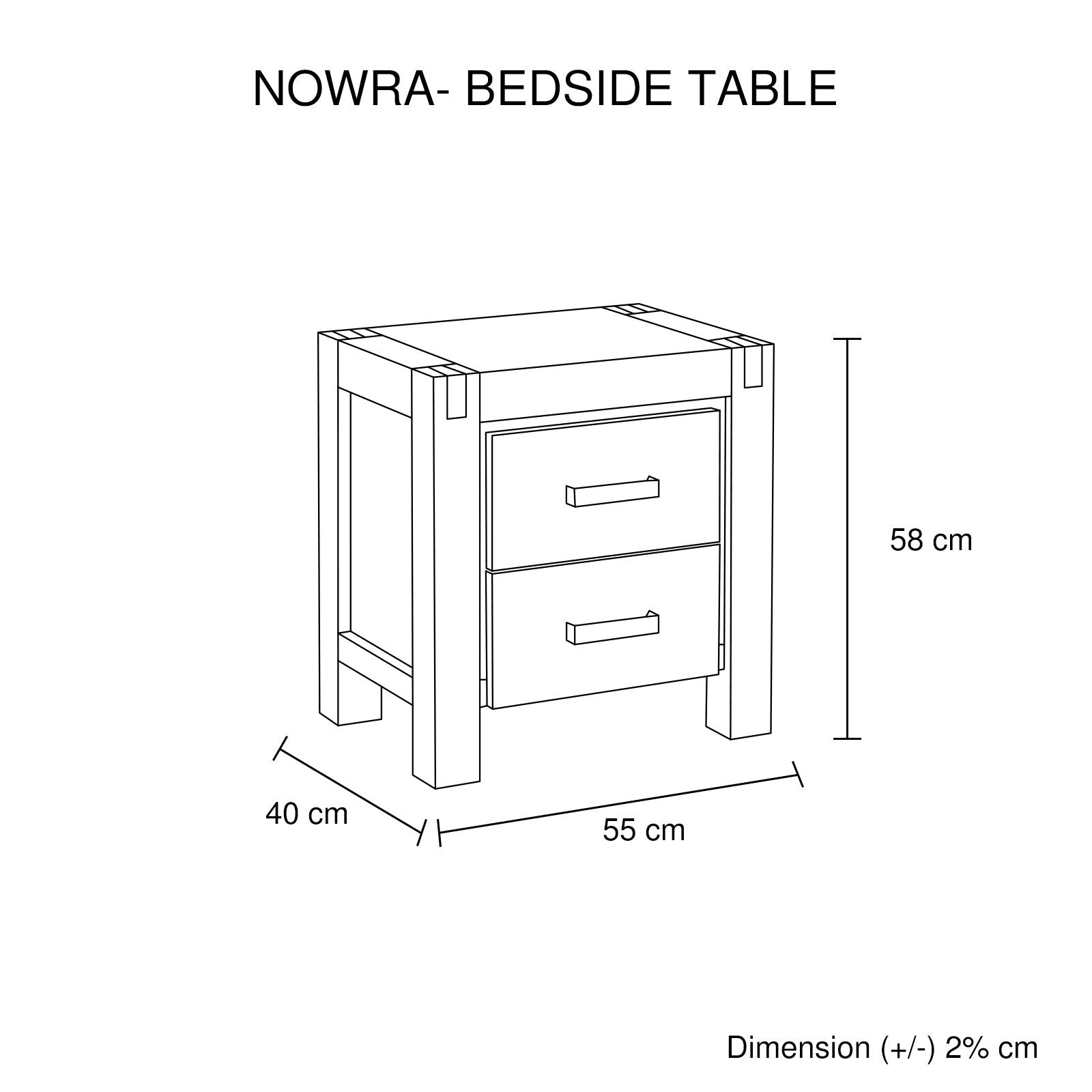 Nowra 5 Pieces King Single Size Bedroom Suite Oak Colour Price