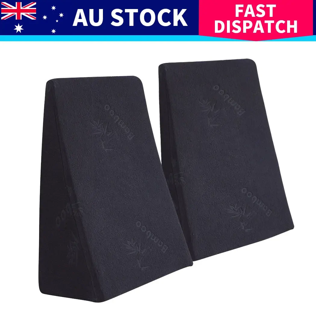 Cool Gel Memory Foam Bed Wedge Pillow Cushion Neck Back Support Sleep with Cover Price