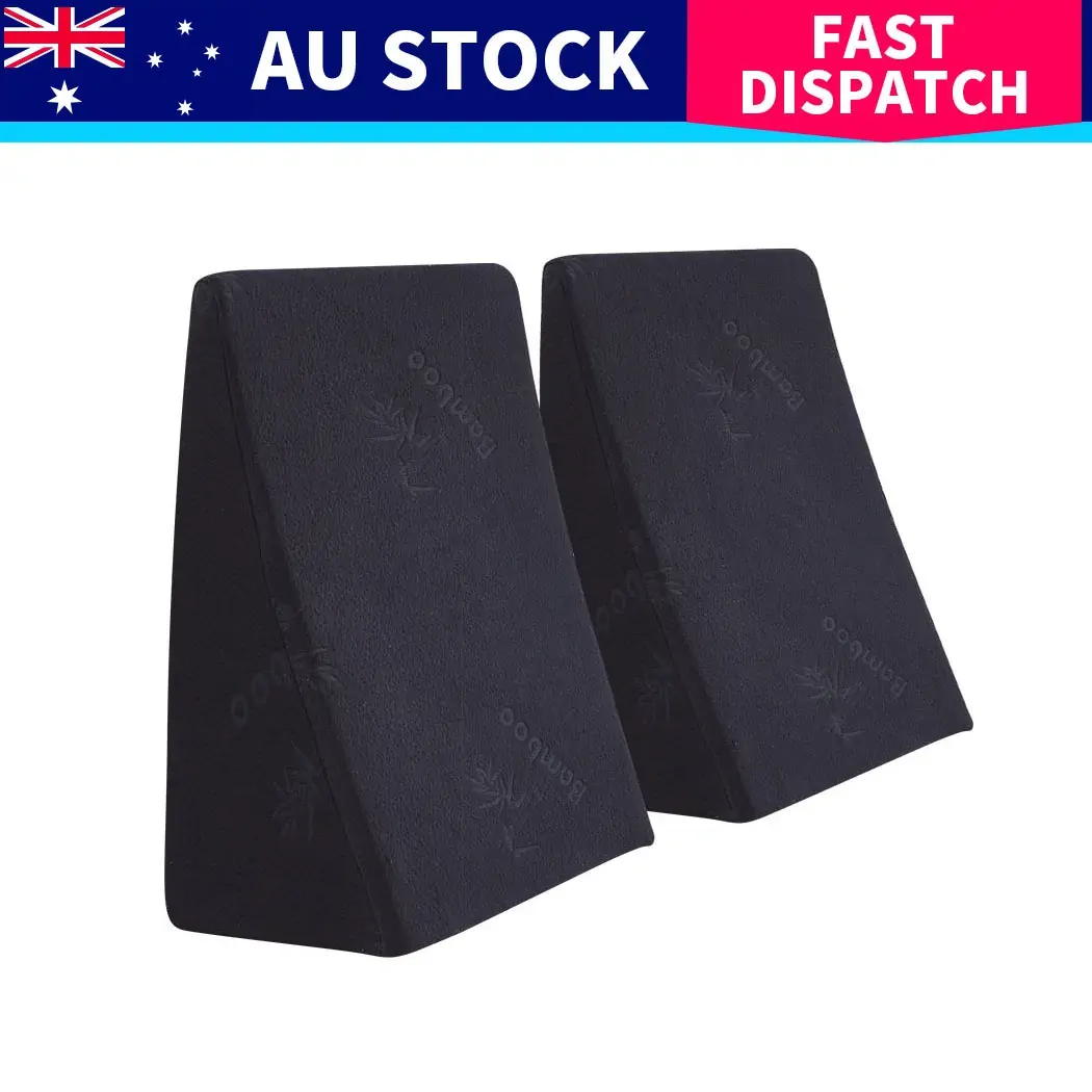 Cool Gel Memory Foam Bed Wedge Pillow Cushion Neck Back Support Sleep with Cover Price