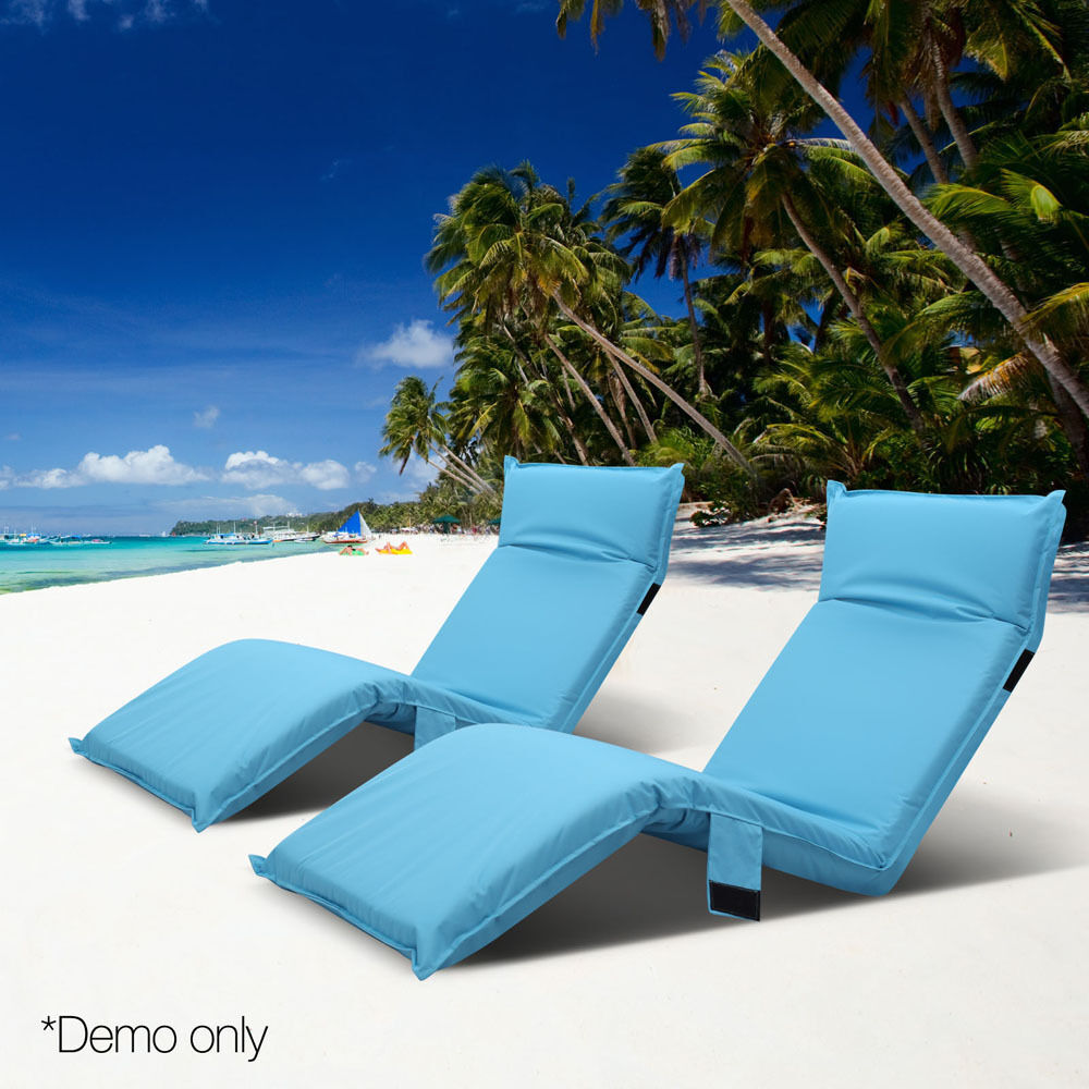 Floor Lounge Sofa Camping Chair Blue Price