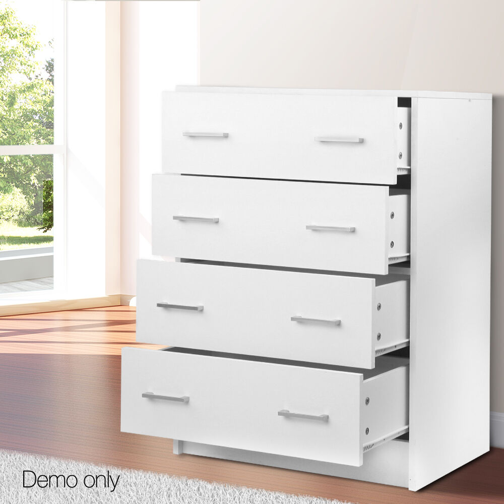 4 Chest of Drawers - ANDES White Price