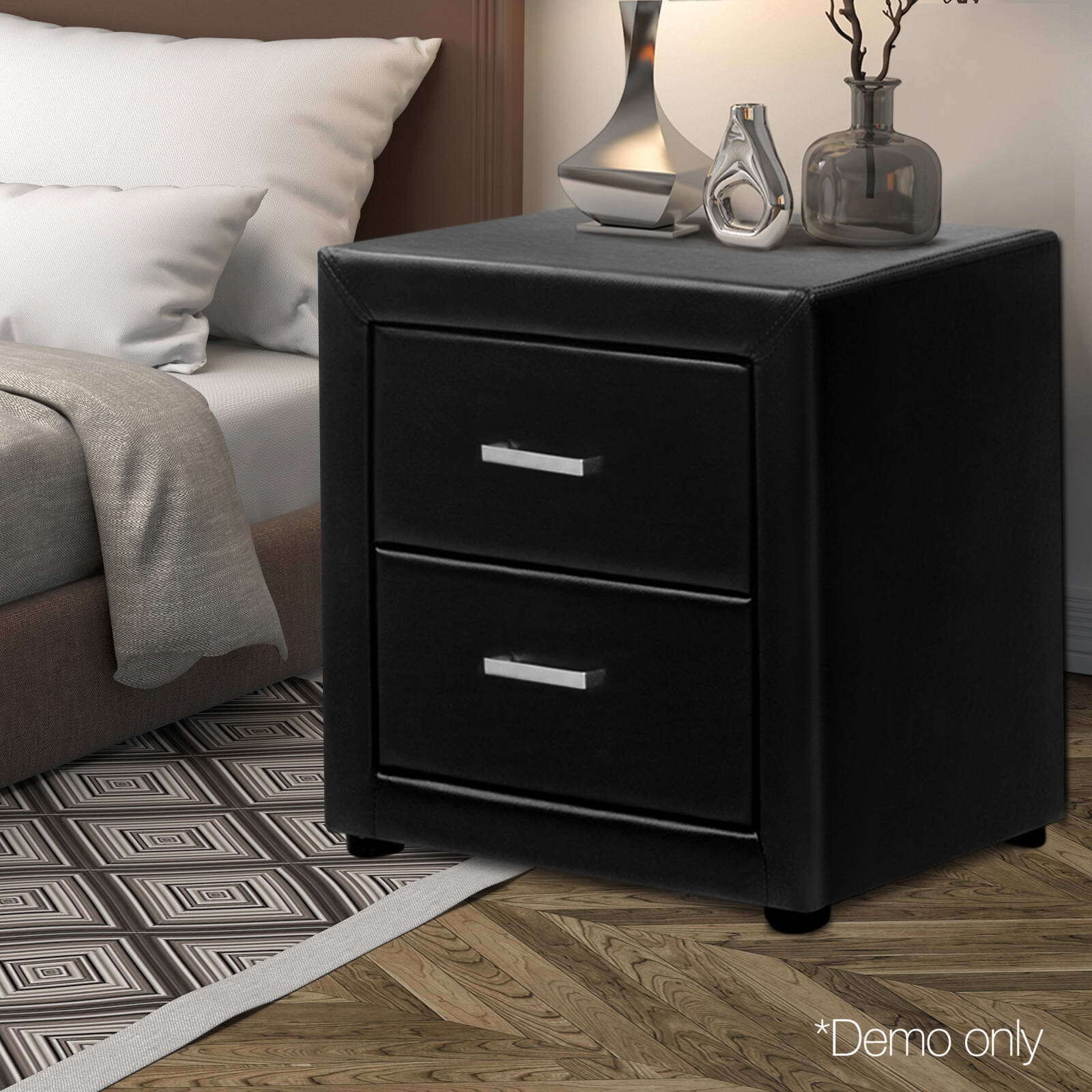 Hythe PVC Leather Bedside Table Price