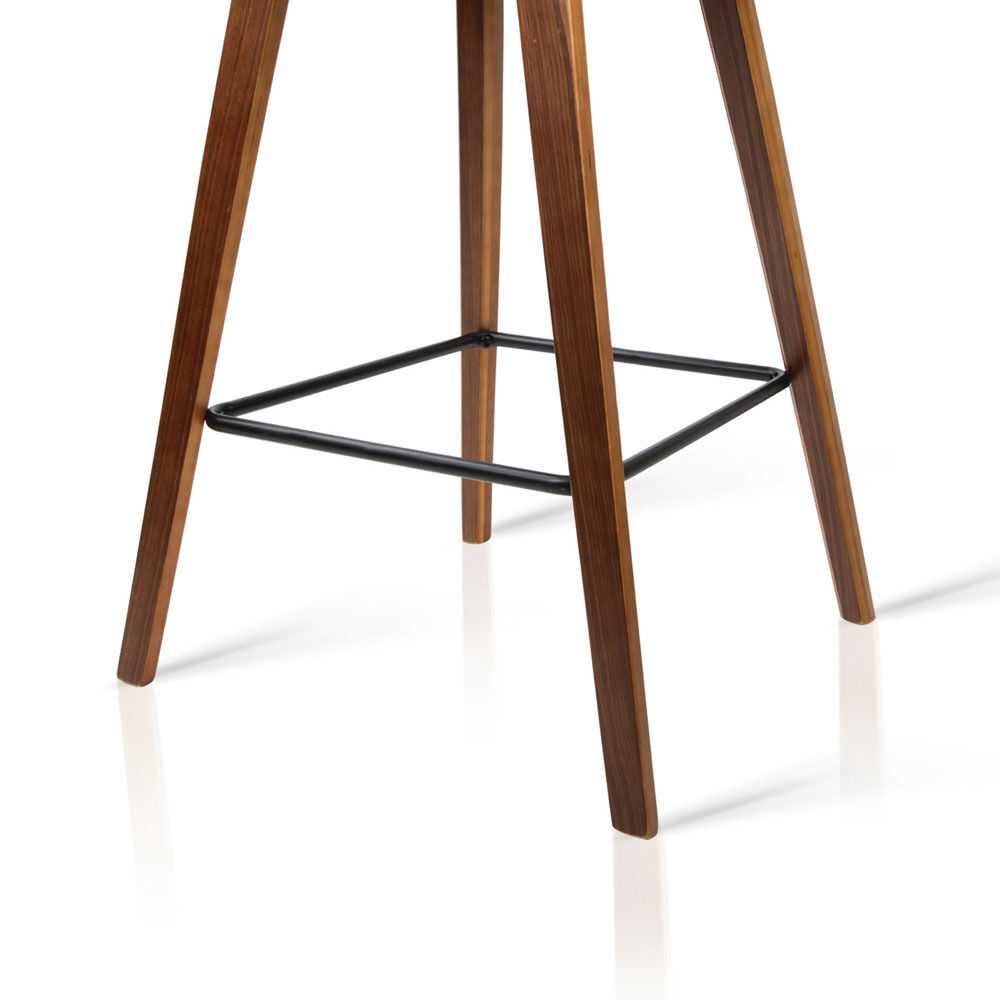 PU Leather Circular Footrest Bar Stools - Black Price