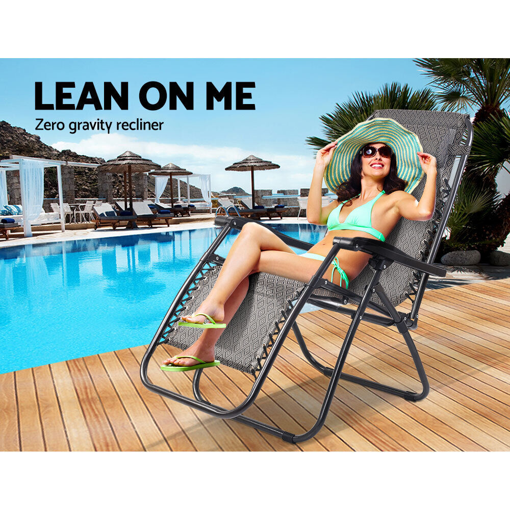 Zero Gravity Recliner Chairs Outdoor Sun Lounge Beach Chair Camping Price