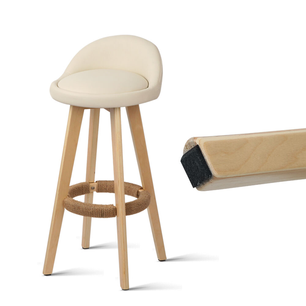 Set of 2 PU Leather Backrest Bar Stools Price