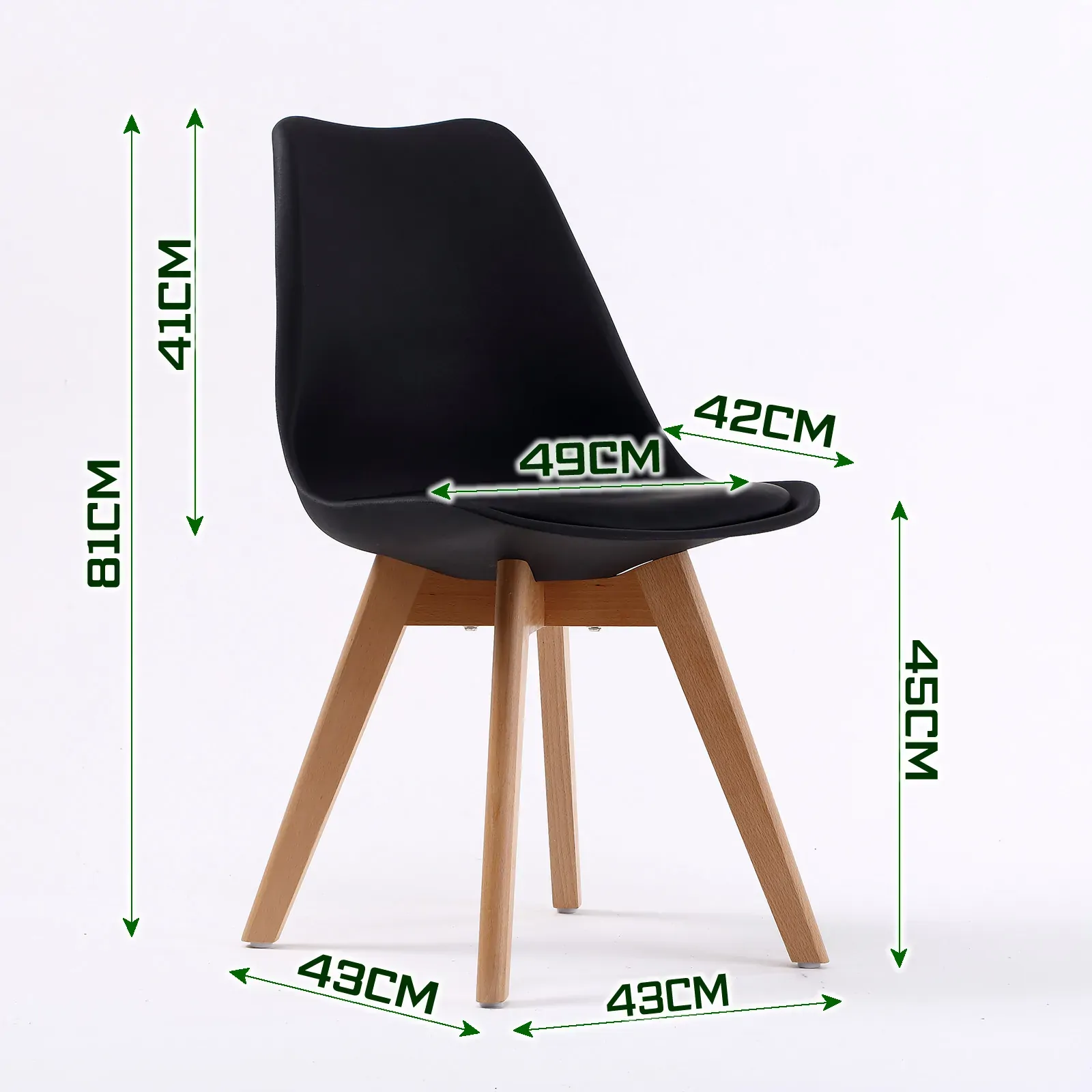 Retro Dining Cafe Chair Padded Seat Price