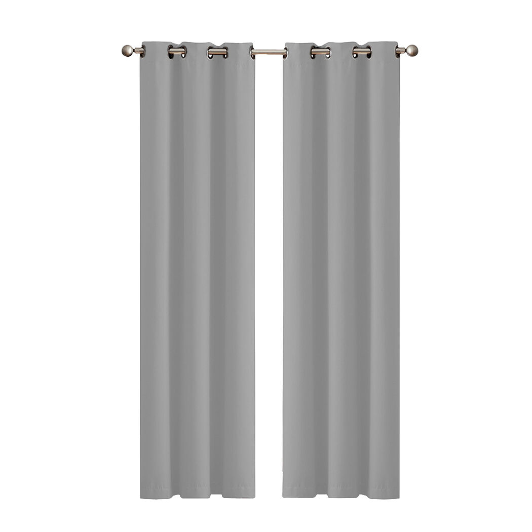 2x Blockout Curtains Panels 3 Layers Eyelet Room Darkening Price