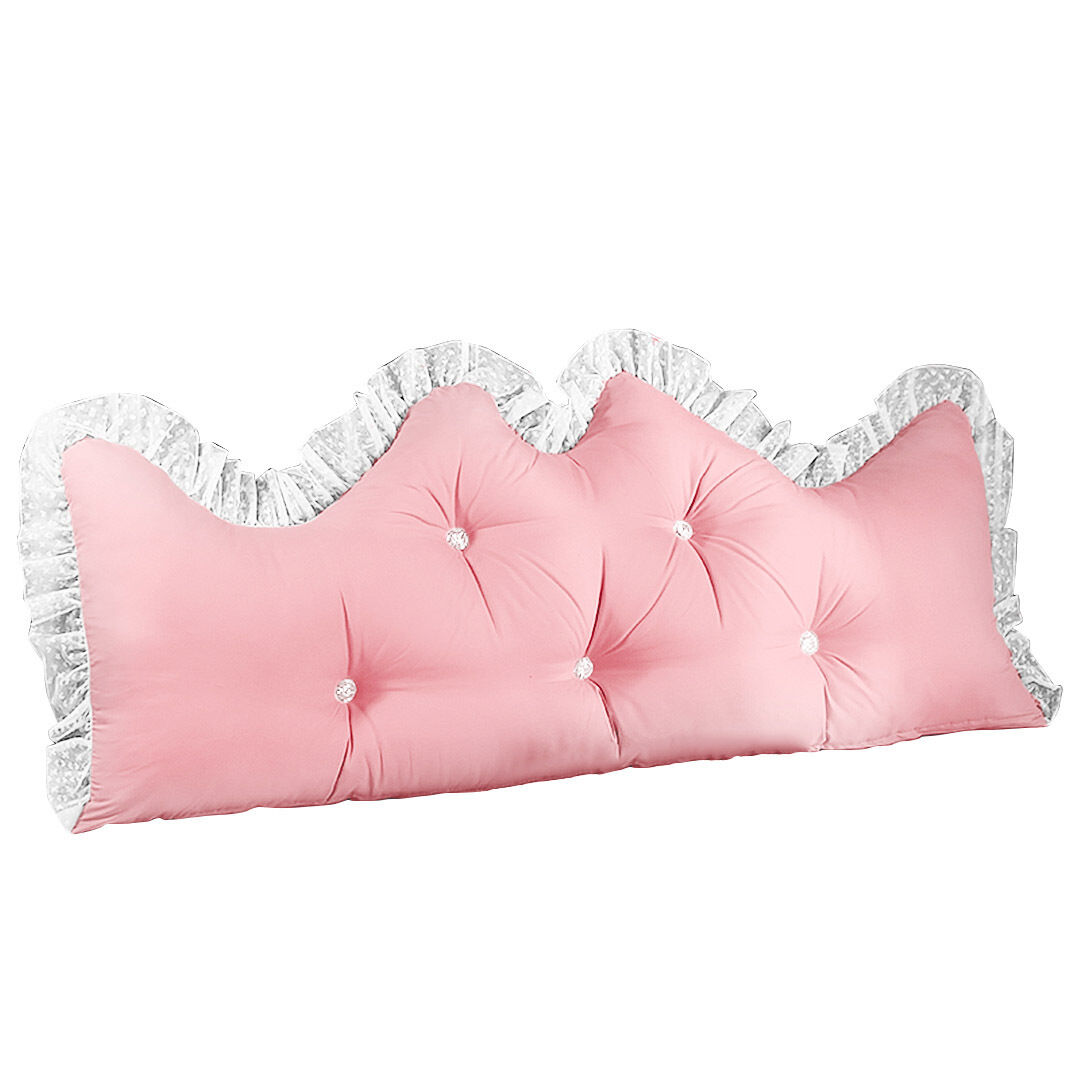 Princess Bed Pillow Headboard Backrest Bedside Tatami Sofa Cushion with Ruffle Lace Home Decor Price