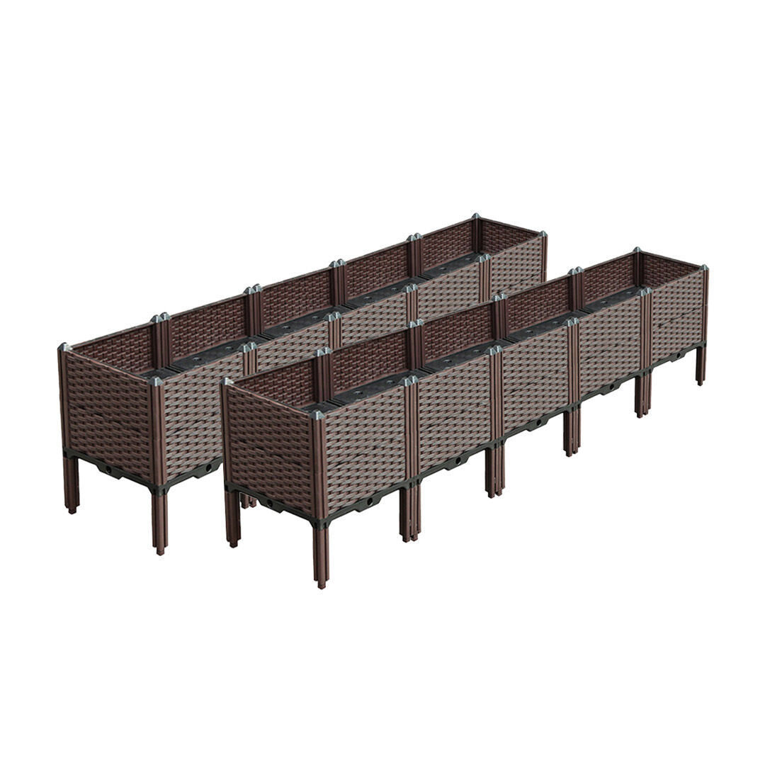 Elevated Raised Garden Bed Plants Vegetable Herb Flower Outdoor Plastic Planter Box Price