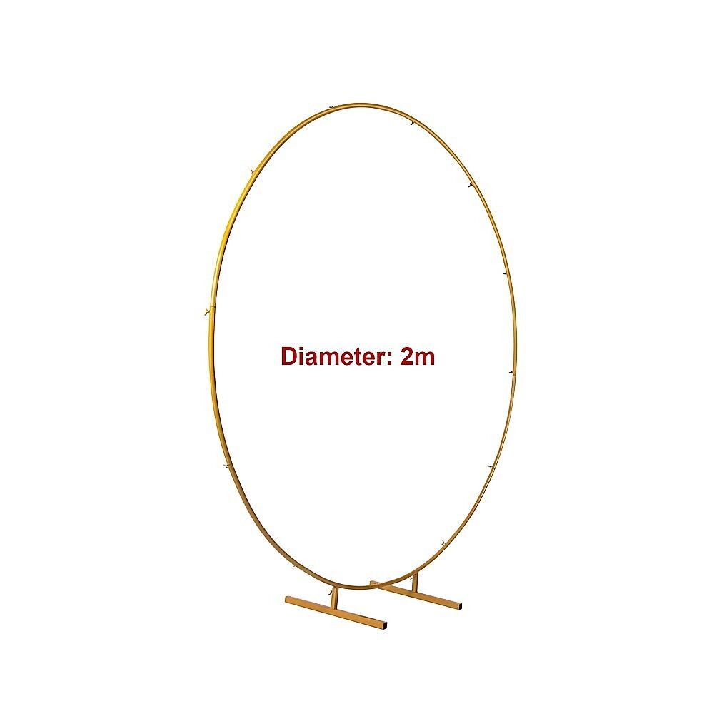 2M Wedding Hoop Round Circle Arch Backdrop Flower Display Stand Frame Background. Price