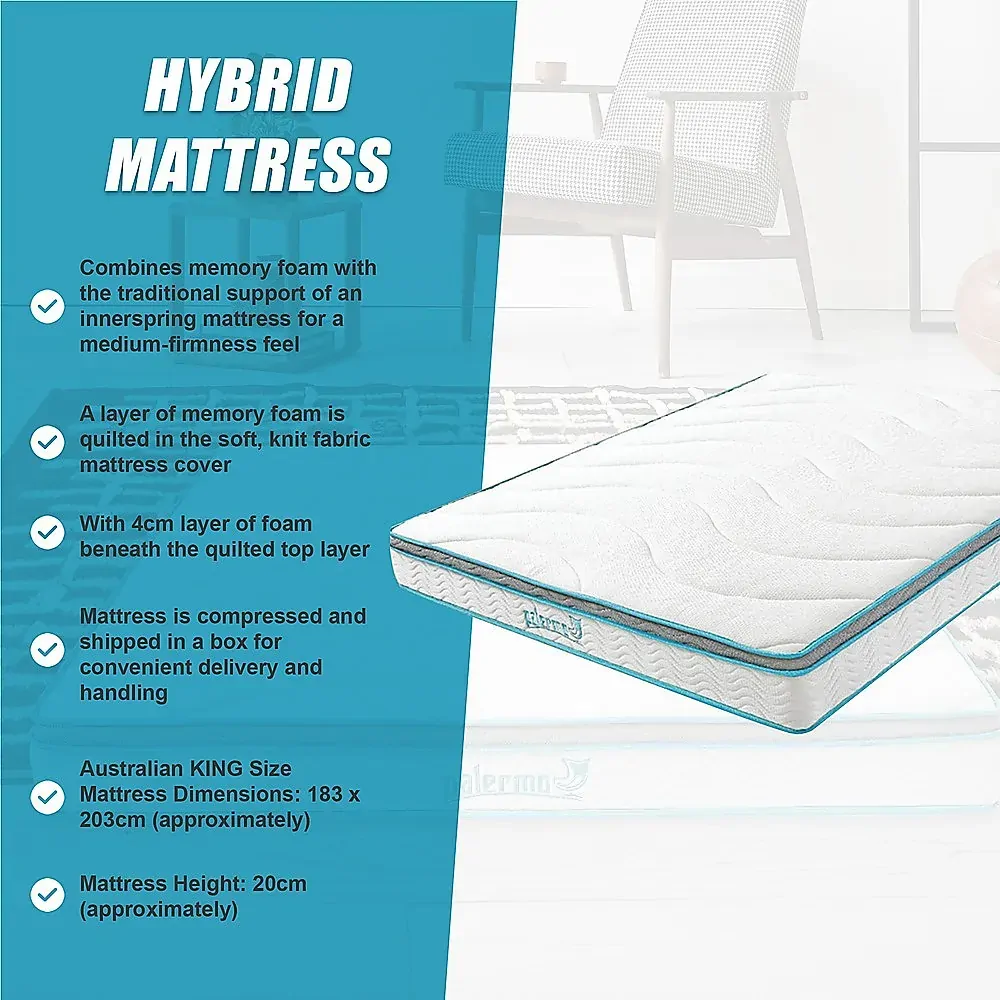 Atwater 20cm Memory Foam and Innerspring Hybrid Mattress Price
