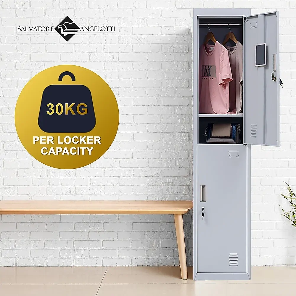 2-Door Vertical Locker for Office Gym Shed School Home Storage Price