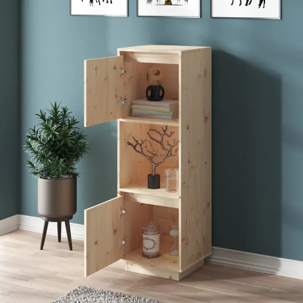 Highboard 38x35x117 cm Solid Wood Pine Price