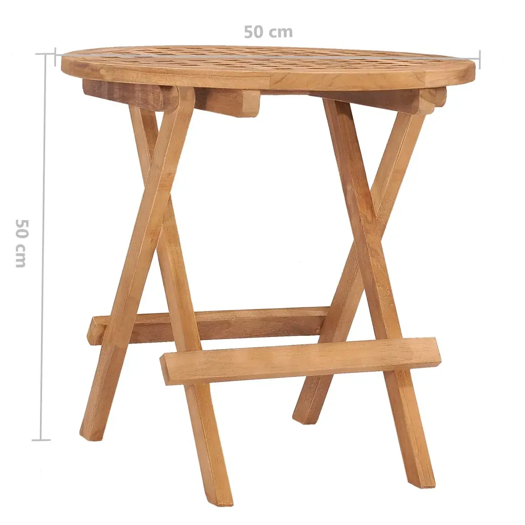 3 Piece Folding Outdoor Dining Set Solid Wood Teak Price