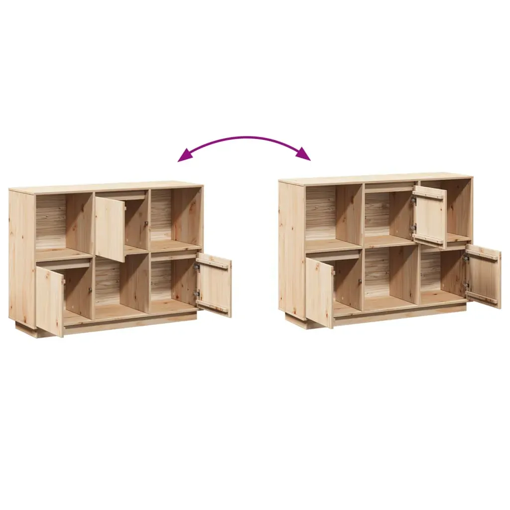 Sideboard 110.5x35x80 cm Solid Wood Pine Price